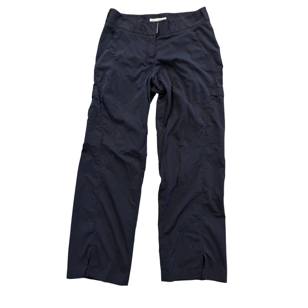 Exofficio Womens Performance Cargo Pants Size 4 (28x27) Black Straight Leg